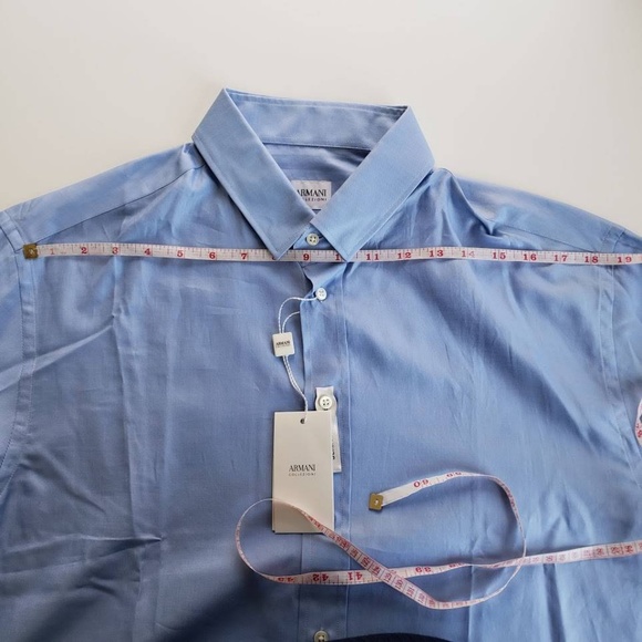 Giorgio Armani Button Up Dress Shirt - Blue - Picture 8 of 8